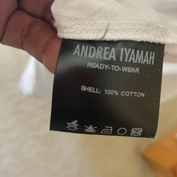 Andrea Iyamah White Long Sleeve Dress -NWT - Picture 5 of 16